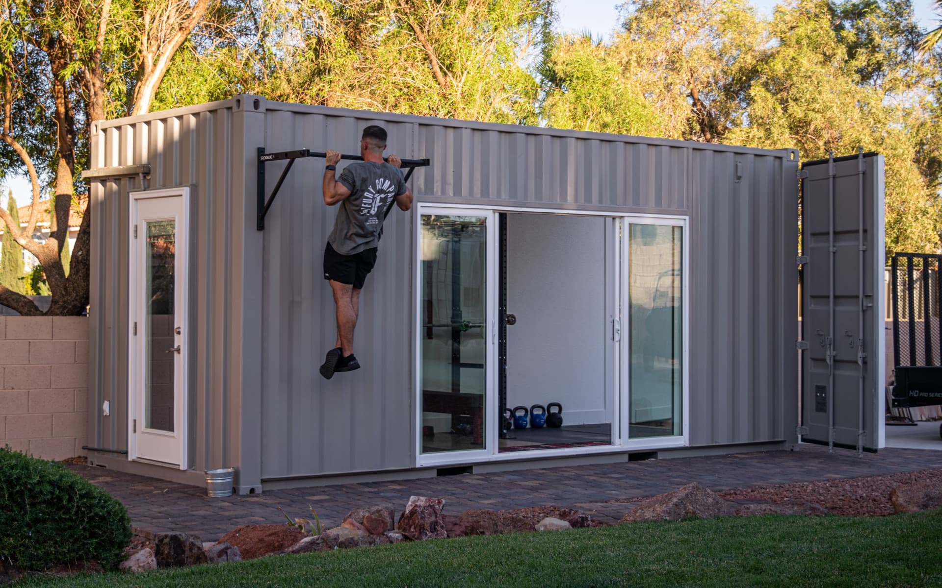 A Fury Co portable gym unit